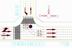 航西 1 号路与 4 号路交叉口